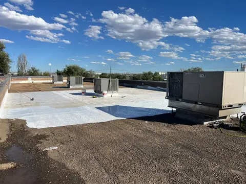 Around every rooftop unit (Cool Roof Coating, North Denver)